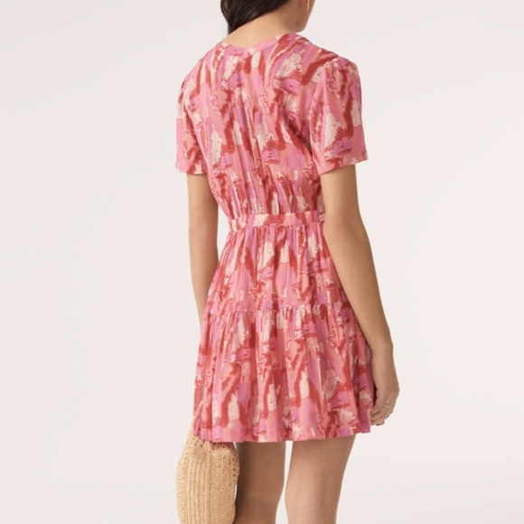 BA&SH Rose Pink Talia Dress - Size 3 = Large / L Size BASH - Picture 9 of 17